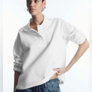 COS CLASSIC WHITE POLO SHIRT‎ SZ XS